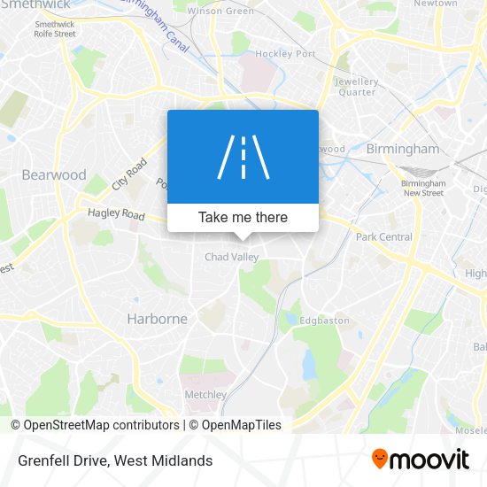 Grenfell Drive map