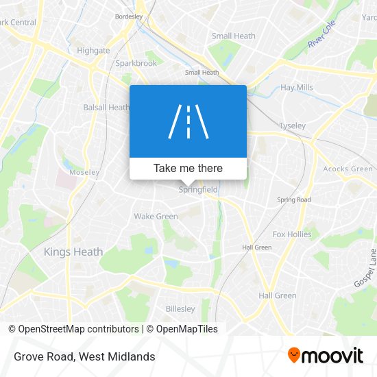 Grove Road map