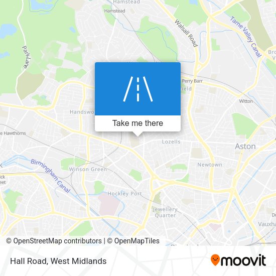 Hall Road map