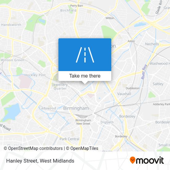 Hanley Street map