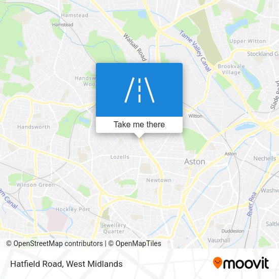 Hatfield Road map