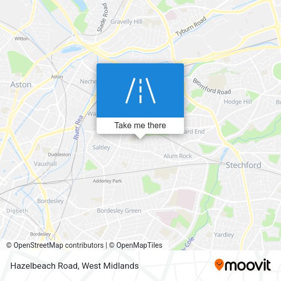 Hazelbeach Road map
