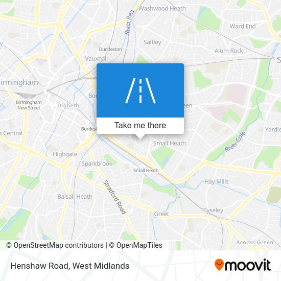 Henshaw Road map