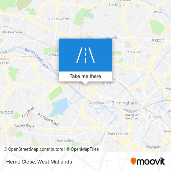 Herne Close map