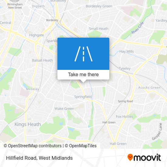 Hillfield Road map