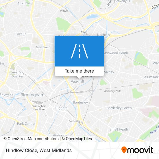 Hindlow Close map