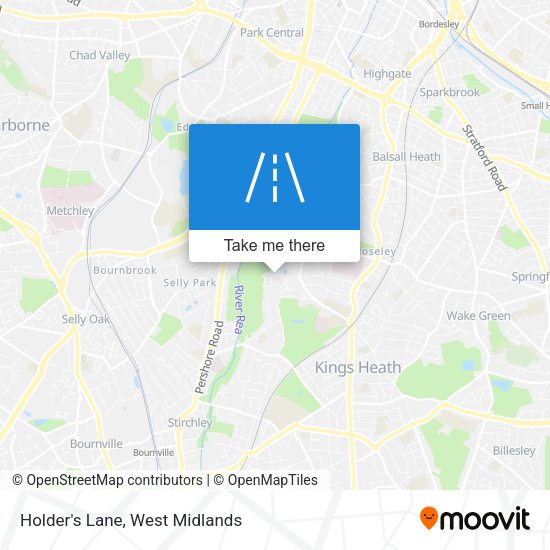 Holder's Lane map
