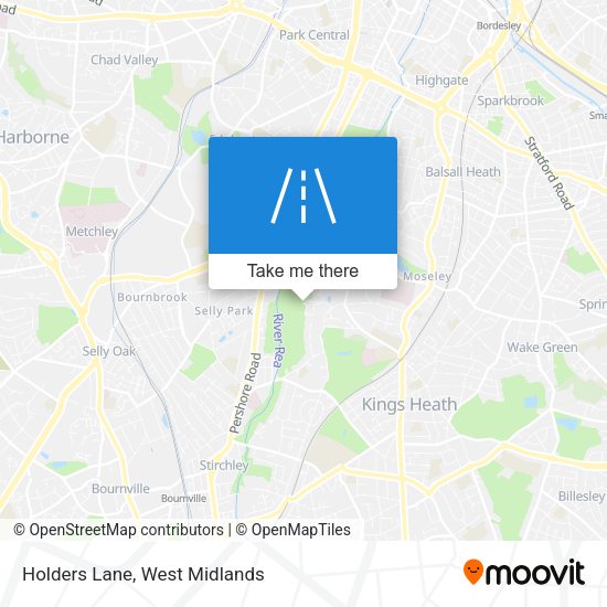 Holders Lane map