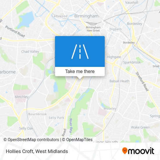 Hollies Croft map