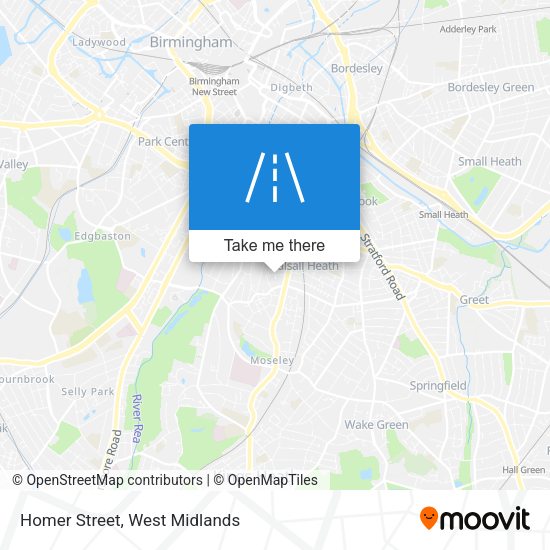 Homer Street map