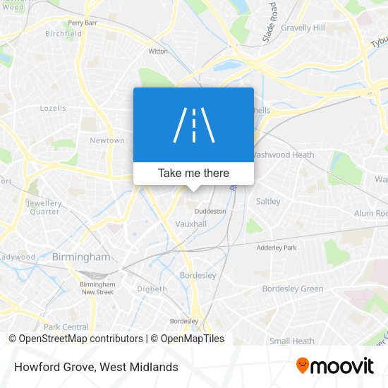 Howford Grove map