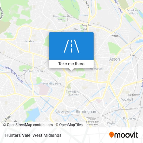 Hunters Vale map