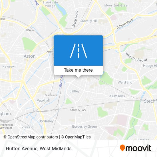 Hutton Avenue map