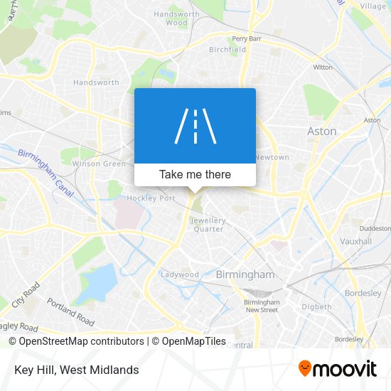 Key Hill map