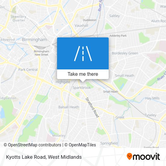 Kyotts Lake Road map