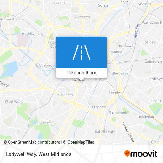 Ladywell Way map