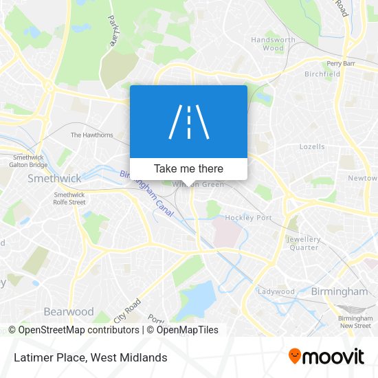Latimer Place map