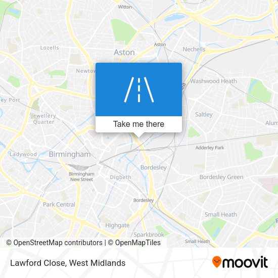 Lawford Close map