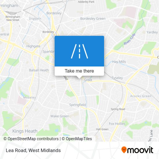 Lea Road map