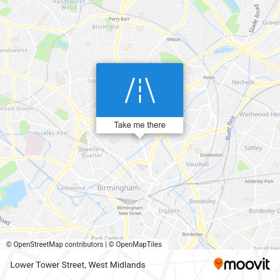 Lower Tower Street map