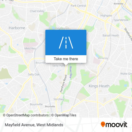 Mayfield Avenue map