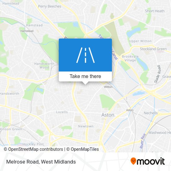 Melrose Road map