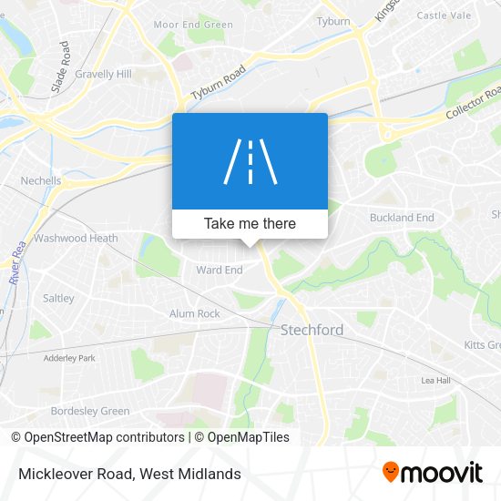 Mickleover Road map