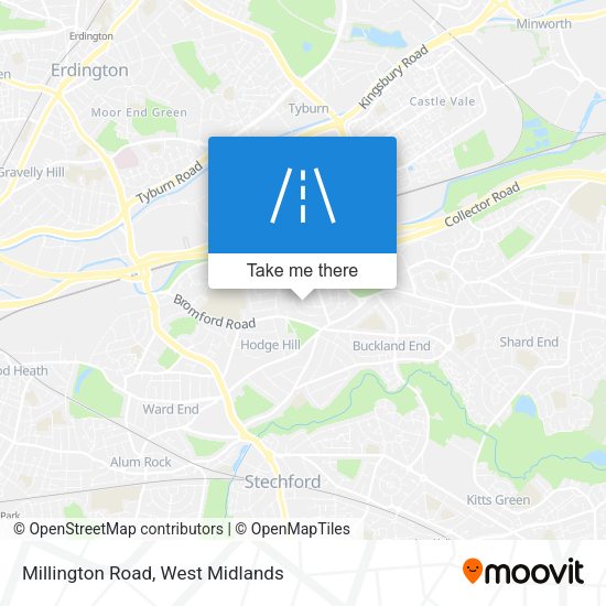 Millington Road map