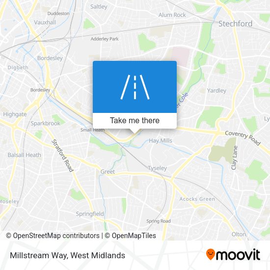 Millstream Way map