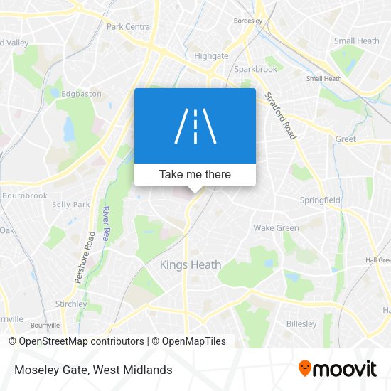 Moseley Gate map