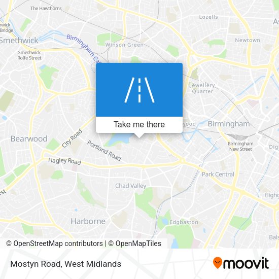 Mostyn Road map
