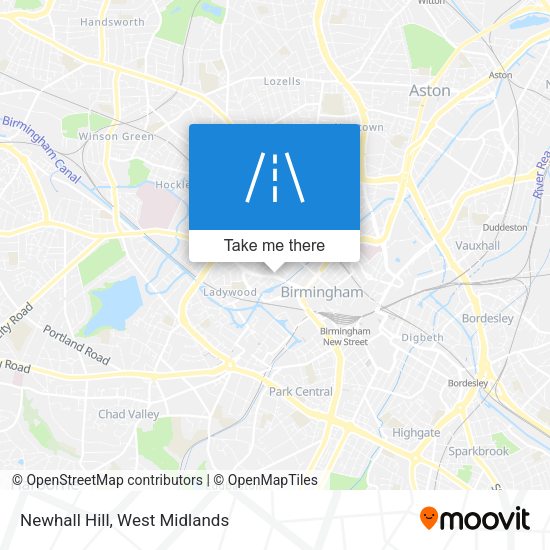 Newhall Hill map