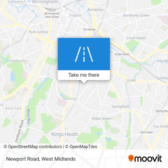 Newport Road map
