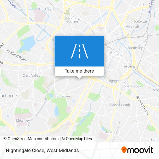 Nightingale Close map