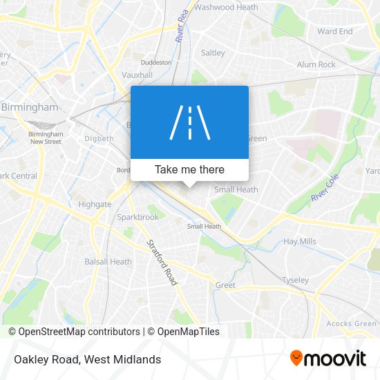 Oakley Road map