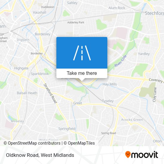 Oldknow Road map