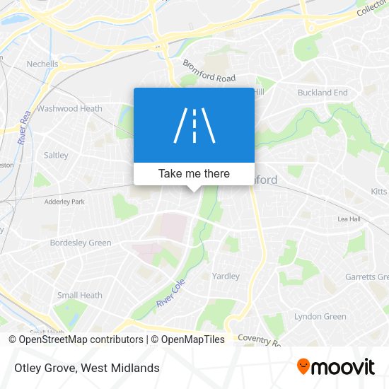 Otley Grove map