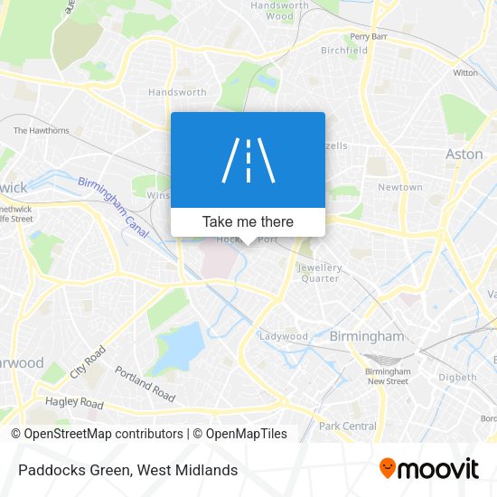Paddocks Green map