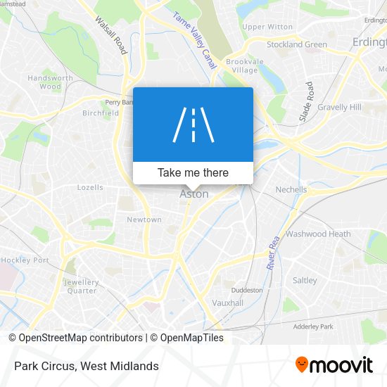 Park Circus map