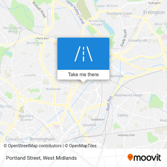 Portland Street map