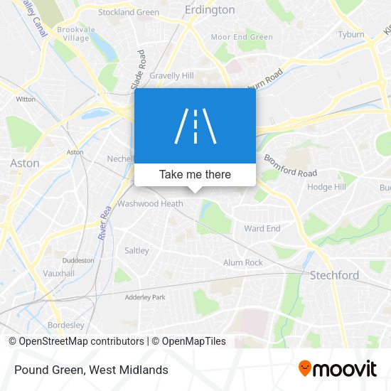 Pound Green map