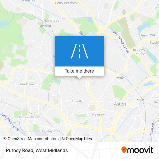 Putney Road map