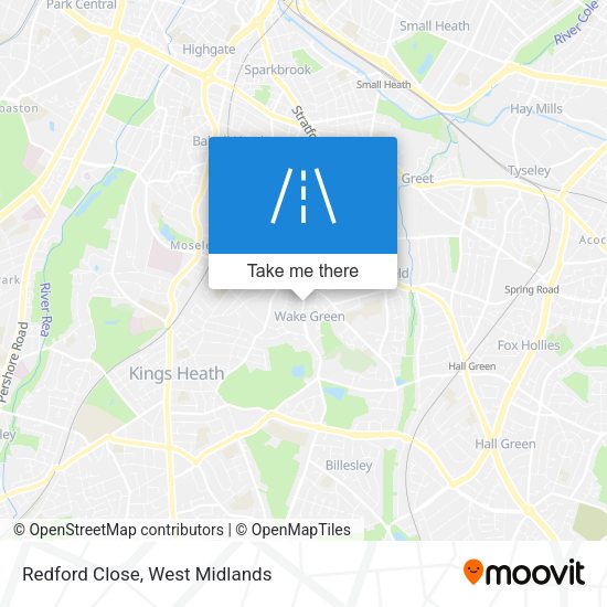 Redford Close map