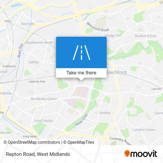 Repton Road map