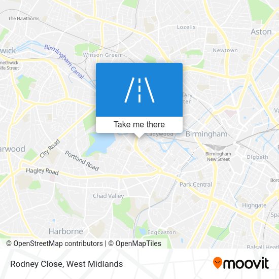 Rodney Close map