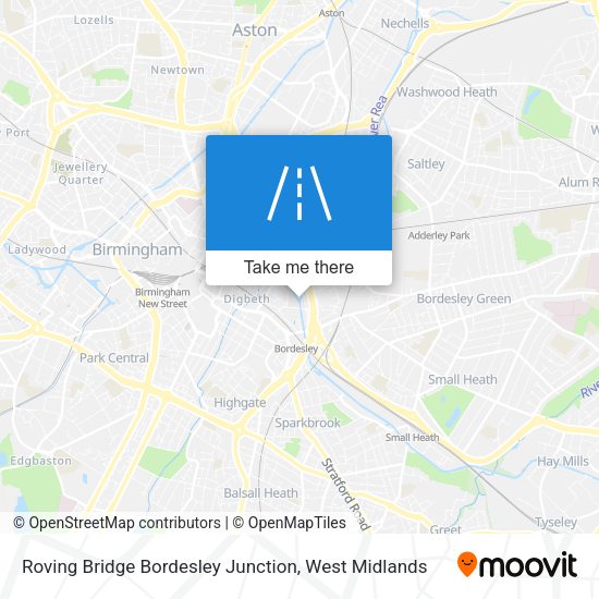 Roving Bridge Bordesley Junction map