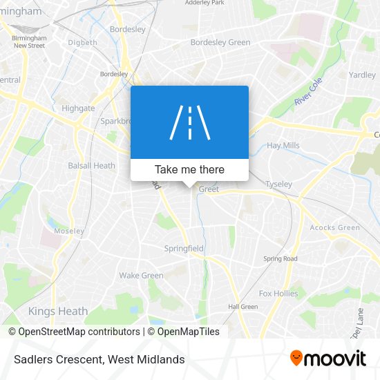 Sadlers Crescent map