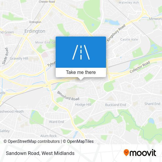 Sandown Road map