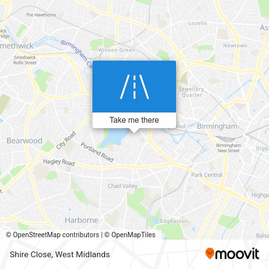 Shire Close map