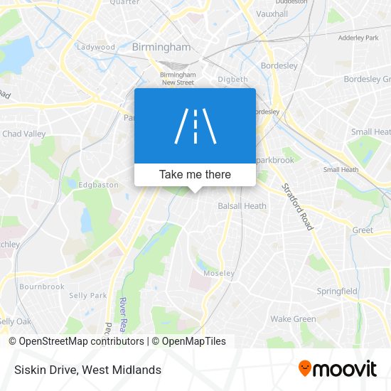 Siskin Drive map